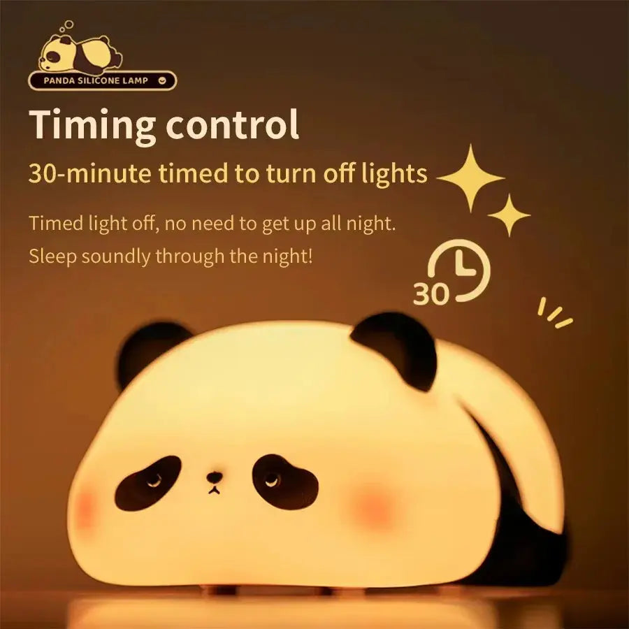 Panda USB Rechargeable Touch night lamp in silicone Panda Mart