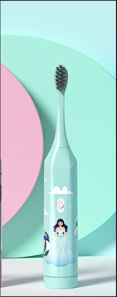 Electric toothbrush for children with cartoon patterns or battery operater Panda Mart