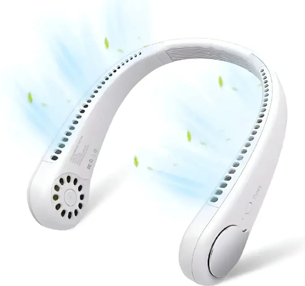 Portable bladeless Neck Fan-Rechargeable USB cooling fan for outdoor sport , office,home and travel Panda Mart