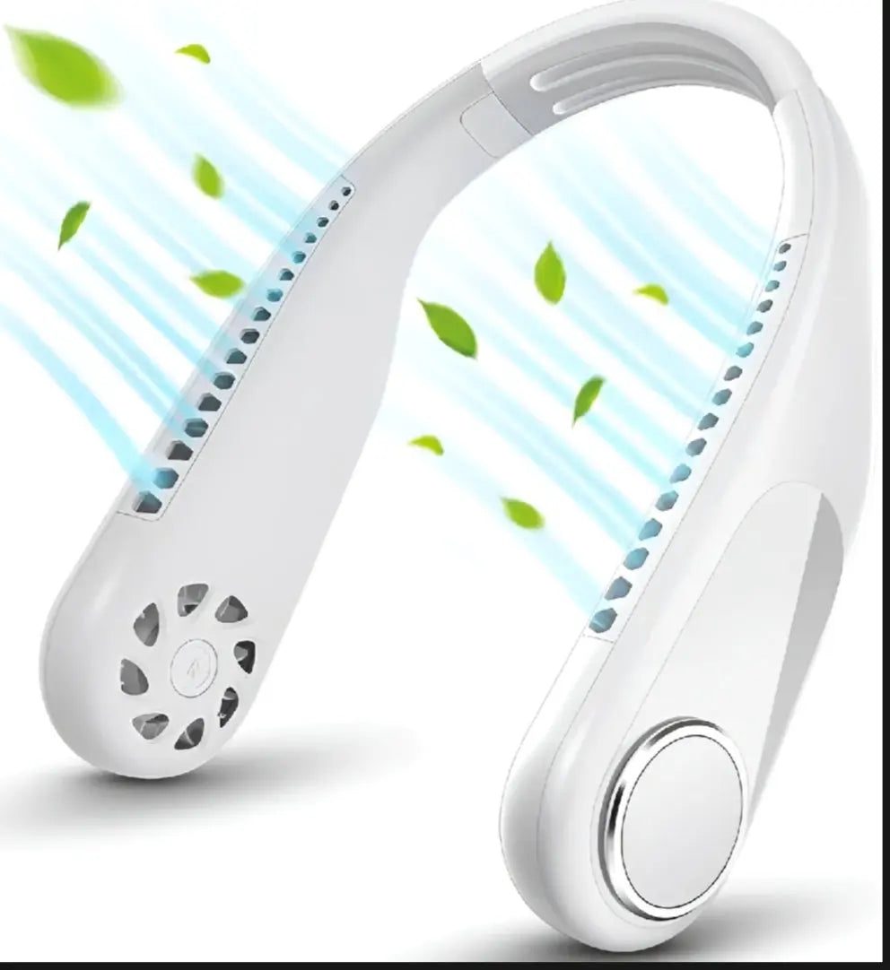 Portable bladeless Neck Fan-Rechargeable USB cooling fan for outdoor sport , office,home and travel Panda Mart