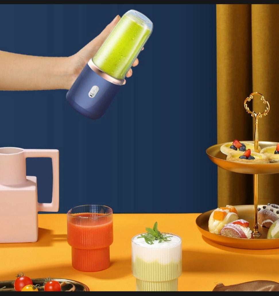 USB Rechargeable Juicer Blender with 400ml Jug and 6 Blades Panda Mart