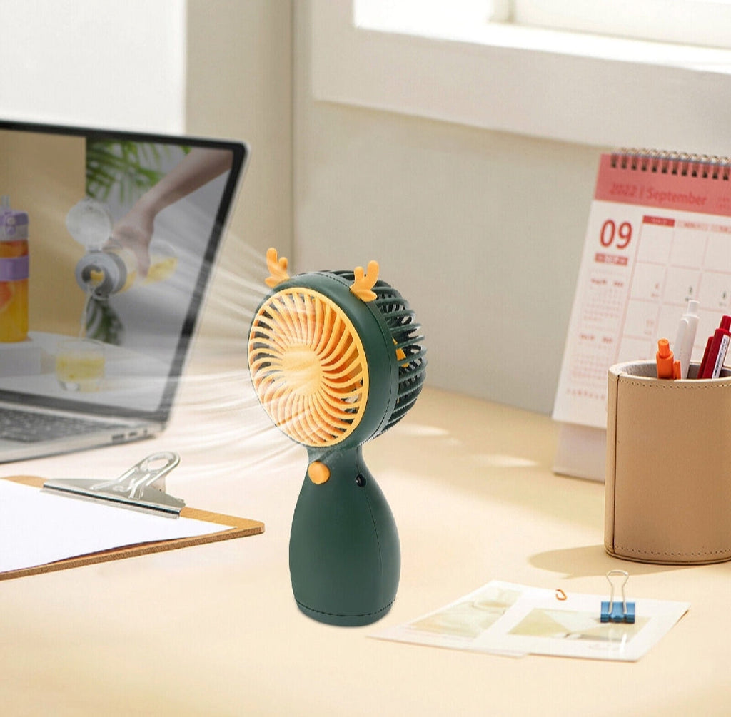 Mini Portable Fans Rechargeable battery/ USB Rechargeable Hand Fan Panda Mart