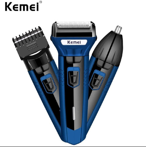 3-in-1 Rechargeable Shaving Machine for Men-Beard Trimmer , Hair Clipper & Face Shaver Panda Mart