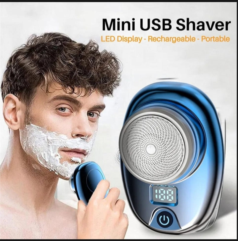 Electric Portable Shaver Mini USB Razer Rechargeable Beard Trimmer for Men's Panda Mart